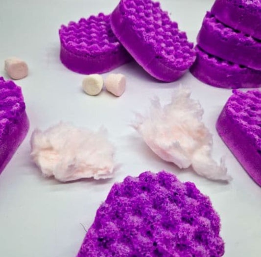 Candyfloss & Marshmallow exfoliating soap sponge